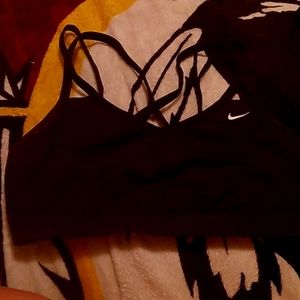 Nike sports bra large black